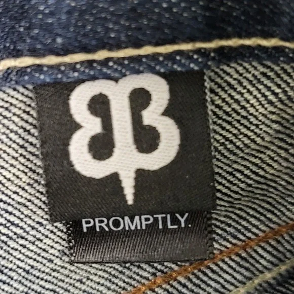 Betabrand Sons of Britches Jeans Men's 34 Long Dark Wash Raw Denim V Pocket Rare - Picture 4 of 8